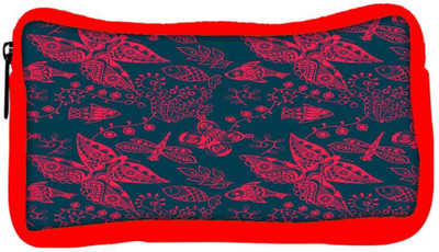 

Snoogg Eco Friendly Canvas Red Buttefly Designer Student Pen Pencil Case Coin Purse Pouch Cosmetic Makeup Bag (RED) Pouch(Multicolor)