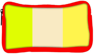 

Snoogg Eco Friendly Canvas Multicolor Pattern Designer Student Pen Pencil Case Coin Purse Pouch Cosmetic Makeup Bag (RED) Pouch(Multicolor)