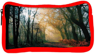 

Snoogg Eco Friendly Canvas Abstract Dense Forest Designer Student Pen Pencil Case Coin Purse Pouch Cosmetic Makeup Bag (RED) Pouch(Multicolor)