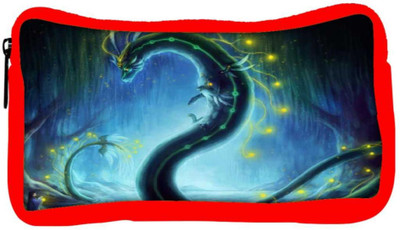 

Snoogg Eco Friendly Canvas Dragon Era Student Pen Pencil Case Coin Purse Pouch Cosmetic Makeup Bag (RED) Pouch(Multicolor)