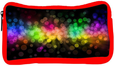 

Snoogg Eco Friendly Canvas Multiple Colorful Bubbles Designer Student Pen Pencil Case Coin Purse Pouch Cosmetic Makeup Bag (RED) Pouch(Multicolor)