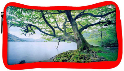 

Snoogg Eco Friendly Canvas Frozen Tree Designer Student Pen Pencil Case Coin Purse Pouch Cosmetic Makeup Bag (RED) Pouch(Multicolor)