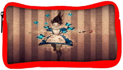 

Snoogg Eco Friendly Canvas Cruel Alice Student Pen Pencil Case Coin Purse Pouch Cosmetic Makeup Bag (RED) Pouch(Multicolor)