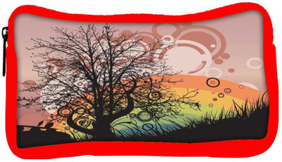 

Snoogg Eco Friendly Canvas Abstract Illustration Student Pen Pencil Case Coin Purse Pouch Cosmetic Makeup Bag (RED) Pouch(Multicolor)