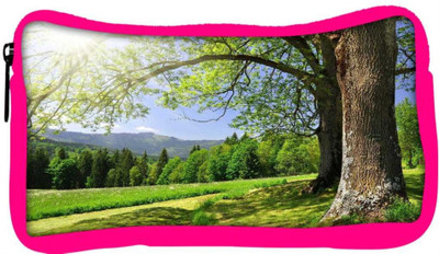 

Snoogg Eco Friendly Canvas Abstract Nature Designer Student Pen Pencil Case Coin Purse Pouch Cosmetic Makeup Bag (PINK) Pouch(Multicolor)