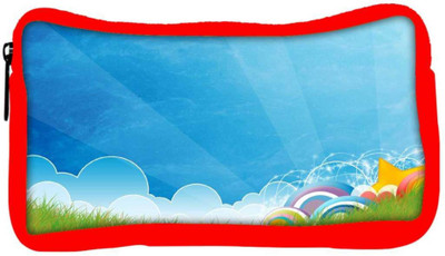 

Snoogg Eco Friendly Canvas Abstract Blue Designer Student Pen Pencil Case Coin Purse Pouch Cosmetic Makeup Bag (RED) Pouch(Multicolor)