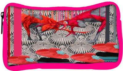 

Snoogg Eco Friendly Canvas Deer Fight Student Pen Pencil Case Coin Purse Pouch Cosmetic Makeup Bag (PINK) Pouch(Multicolor)