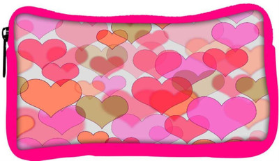 

Snoogg Eco Friendly Canvas Light Color Hearts Designer Student Pen Pencil Case Coin Purse Pouch Cosmetic Makeup Bag (PINK) Pouch(Multicolor)
