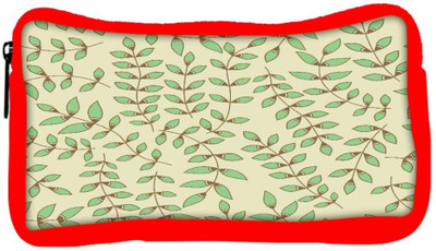 

Snoogg Eco Friendly Canvas Green Leaves Designer Student Pen Pencil Case Coin Purse Pouch Cosmetic Makeup Bag (RED) Pouch(Multicolor)