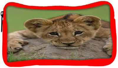 

Snoogg Eco Friendly Canvas Baby Lion Student Pen Pencil Case Coin Purse Pouch Cosmetic Makeup Bag (RED) Pouch(Multicolor)