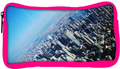

Snoogg Eco Friendly Canvas New York From The Plane Designer Student Pen Pencil Case Coin Purse Pouch Cosmetic Makeup Bag (PINK) Pouch(Multicolor)