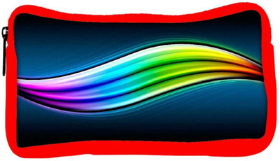 

Snoogg Eco Friendly Canvas Colorful Abstract Design Designer Student Pen Pencil Case Coin Purse Pouch Cosmetic Makeup Bag (RED) Pouch(Multicolor)