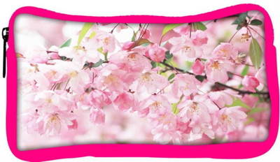 

Snoogg Eco Friendly Canvas White Small Flower Designer Student Pen Pencil Case Coin Purse Pouch Cosmetic Makeup Bag (PINK) Pouch(Multicolor)