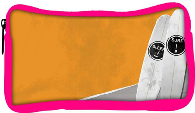 

Snoogg Eco Friendly Canvas Sleep And Surf Designer Student Pen Pencil Case Coin Purse Pouch Cosmetic Makeup Bag (PINK) Pouch(Multicolor)