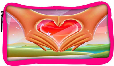 

Snoogg Eco Friendly Canvas Hands Forming A Heart 2640 Student Pen Pencil Case Coin Purse Pouch Cosmetic Makeup Bag (PINK) Pouch(Multicolor)