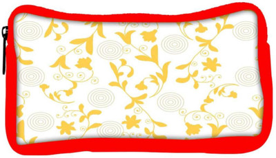 

Snoogg Eco Friendly Canvas Yellow Leaves Designer Student Pen Pencil Case Coin Purse Pouch Cosmetic Makeup Bag (RED) Pouch(Multicolor)