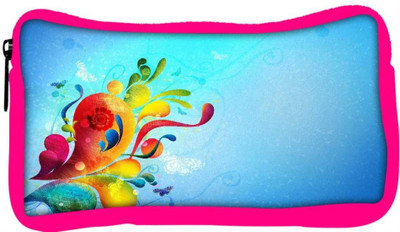 

Snoogg Eco Friendly Canvas Colorful Paint Designer Student Pen Pencil Case Coin Purse Pouch Cosmetic Makeup Bag (PINK) Pouch(Multicolor)