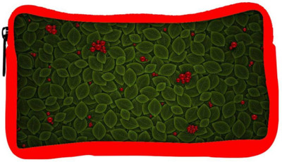 

Snoogg Eco Friendly Canvas Leaves With Berry Designer Student Pen Pencil Case Coin Purse Pouch Cosmetic Makeup Bag (RED) Pouch(Multicolor)