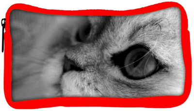

Snoogg Eco Friendly Canvas Garcya Cat Eye Designer Student Pen Pencil Case Coin Purse Pouch Cosmetic Makeup Bag (RED) Pouch(Multicolor)