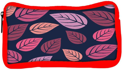 

Snoogg Eco Friendly Canvas Leaves In Blue Pattern Designer Student Pen Pencil Case Coin Purse Pouch Cosmetic Makeup Bag (RED) Pouch(Multicolor)