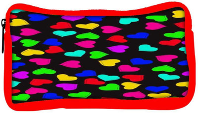 

Snoogg Eco Friendly Canvas Heart Pattern 2421 Student Pen Pencil Case Coin Purse Pouch Cosmetic Makeup Bag (RED) Pouch(Multicolor)