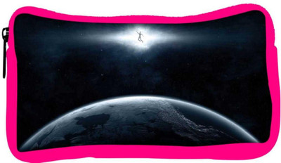 

Snoogg Eco Friendly Canvas Earth And Human Designer Student Pen Pencil Case Coin Purse Pouch Cosmetic Makeup Bag (PINK) Pouch(Multicolor)