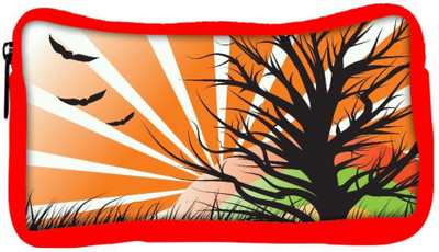 

Snoogg Eco Friendly Canvas Abstract Illustration Student Pen Pencil Case Coin Purse Pouch Cosmetic Makeup Bag (RED) Pouch(Multicolor)