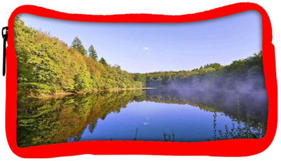 

Snoogg Eco Friendly Canvas River And Forest Designer Student Pen Pencil Case Coin Purse Pouch Cosmetic Makeup Bag (RED) Pouch(Multicolor)