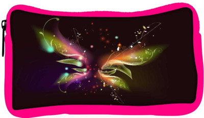 

Snoogg Eco Friendly Canvas Abstract Black Design Designer Student Pen Pencil Case Coin Purse Pouch Cosmetic Makeup Bag (PINK) Pouch(Multicolor)