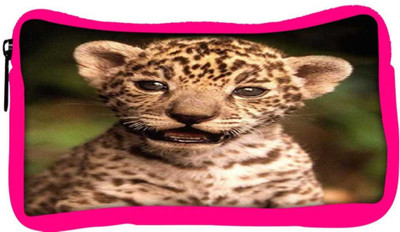 

Snoogg Eco Friendly Canvas Tiger 19 Student Pen Pencil Case Coin Purse Pouch Cosmetic Makeup Bag (PINK) Pouch(Multicolor)