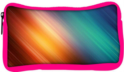 

Snoogg Eco Friendly Canvas Aurora Abstract Designer Student Pen Pencil Case Coin Purse Pouch Cosmetic Makeup Bag (PINK) Pouch(Multicolor)