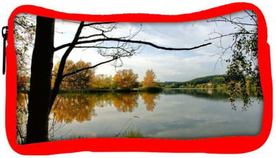 

Snoogg Eco Friendly Canvas River Side Trees Designer Student Pen Pencil Case Coin Purse Pouch Cosmetic Makeup Bag (RED) Pouch(Multicolor)