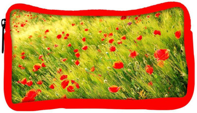 

Snoogg Eco Friendly Canvas Small Red Flowers Designer Student Pen Pencil Case Coin Purse Pouch Cosmetic Makeup Bag (RED) Pouch(Multicolor)