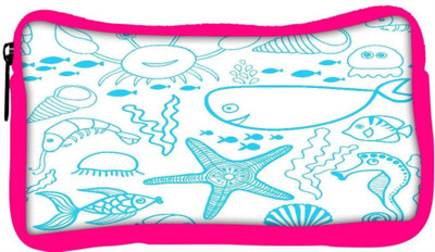 

Snoogg Eco Friendly Canvas Fish World White Pattern Designer Student Pen Pencil Case Coin Purse Pouch Cosmetic Makeup Bag (PINK) Pouch(Multicolor)