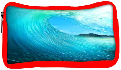 

Snoogg Eco Friendly Canvas Waves Sea Student Pen Pencil Case Coin Purse Pouch Cosmetic Makeup Bag (RED) Pouch(Multicolor)