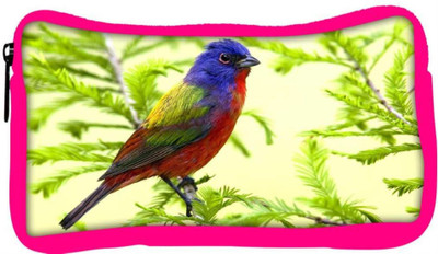 

Snoogg Eco Friendly Canvas Colorful Bird Designer Student Pen Pencil Case Coin Purse Pouch Cosmetic Makeup Bag (PINK) Pouch(Multicolor)