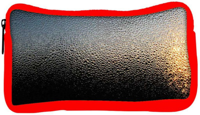 

Snoogg Eco Friendly Canvas Black Water Drops Designer Student Pen Pencil Case Coin Purse Pouch Cosmetic Makeup Bag (RED) Pouch(Multicolor)