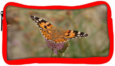 

Snoogg Eco Friendly Canvas Tiger Butterfly Designer Student Pen Pencil Case Coin Purse Pouch Cosmetic Makeup Bag (RED) Pouch(Multicolor)