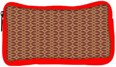 

Snoogg Eco Friendly Canvas Abstract Brown Patern Design Designer Student Pen Pencil Case Coin Purse Pouch Cosmetic Makeup Bag (RED) Pouch(Multicolor)