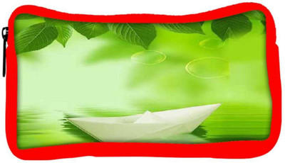 

Snoogg Eco Friendly Canvas Paper Boats Student Pen Pencil Case Coin Purse Pouch Cosmetic Makeup Bag (RED) Pouch(Multicolor)