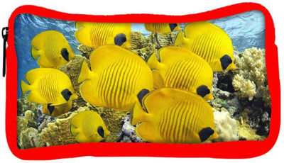 

Snoogg Eco Friendly Canvas Yellow Fish Designer Student Pen Pencil Case Coin Purse Pouch Cosmetic Makeup Bag (RED) Pouch(Multicolor)