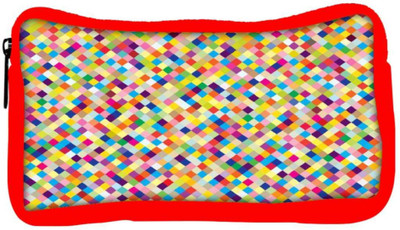

Snoogg Eco Friendly Canvas Aztec Digitalisation Student Pen Pencil Case Coin Purse Pouch Cosmetic Makeup Bag (RED) Pouch(Multicolor)