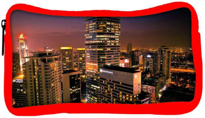 

Snoogg Eco Friendly Canvas City View Designer Student Pen Pencil Case Coin Purse Pouch Cosmetic Makeup Bag (RED) Pouch(Multicolor)