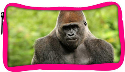 

Snoogg Eco Friendly Canvas Gorilla Designer Student Pen Pencil Case Coin Purse Pouch Cosmetic Makeup Bag (PINK) Pouch(Multicolor)