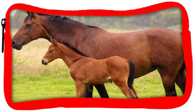 

Snoogg Eco Friendly Canvas Baby Horse Designer Student Pen Pencil Case Coin Purse Pouch Cosmetic Makeup Bag (RED) Pouch(Multicolor)