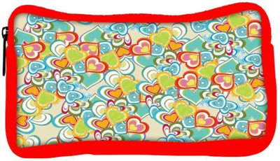 

Snoogg Eco Friendly Canvas Abstract Multicolor Hearts Designer Student Pen Pencil Case Coin Purse Pouch Cosmetic Makeup Bag (RED) Pouch(Multicolor)