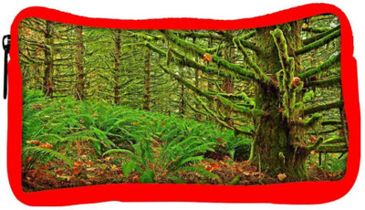 

Snoogg Eco Friendly Canvas Green Branched Tree Designer Student Pen Pencil Case Coin Purse Pouch Cosmetic Makeup Bag (RED) Pouch(Multicolor)
