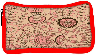

Snoogg Eco Friendly Canvas Seamless Texture With Flowers And Butterflies Endless Floral Pattern Student Pen Pencil Case Coin Purse Pouch Cosmetic Makeup Bag (RED) Pouch(Multicolor)