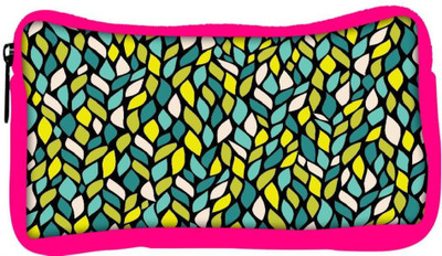 

Snoogg Eco Friendly Canvas A Seamless Leaf Pattern Student Pen Pencil Case Coin Purse Pouch Cosmetic Makeup Bag (PINK) Pouch(Multicolor)
