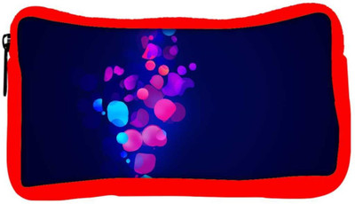 

Snoogg Eco Friendly Canvas Neon Bubbles Designer Student Pen Pencil Case Coin Purse Pouch Cosmetic Makeup Bag (RED) Pouch(Multicolor)